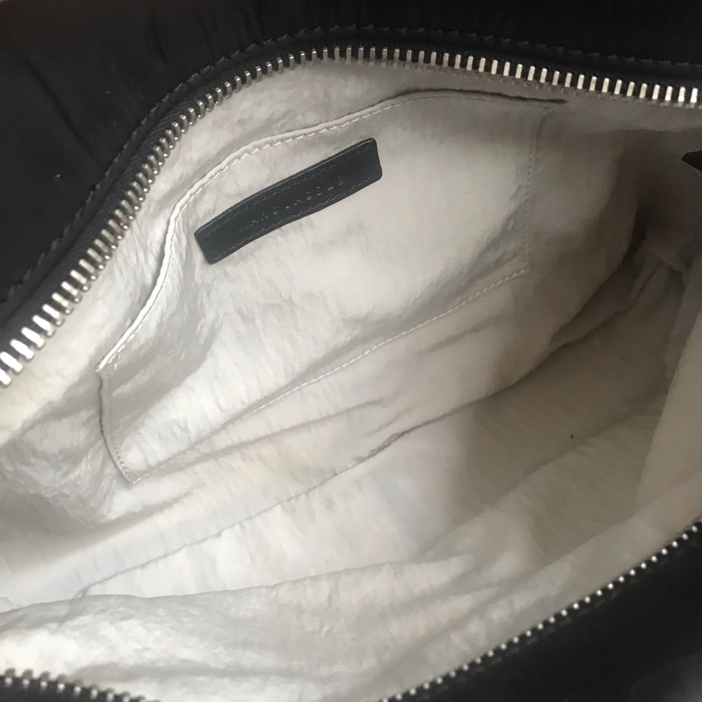 Marc Jacobs frog shoulder bag purse black nylon/ leather - Picture 9 of 15